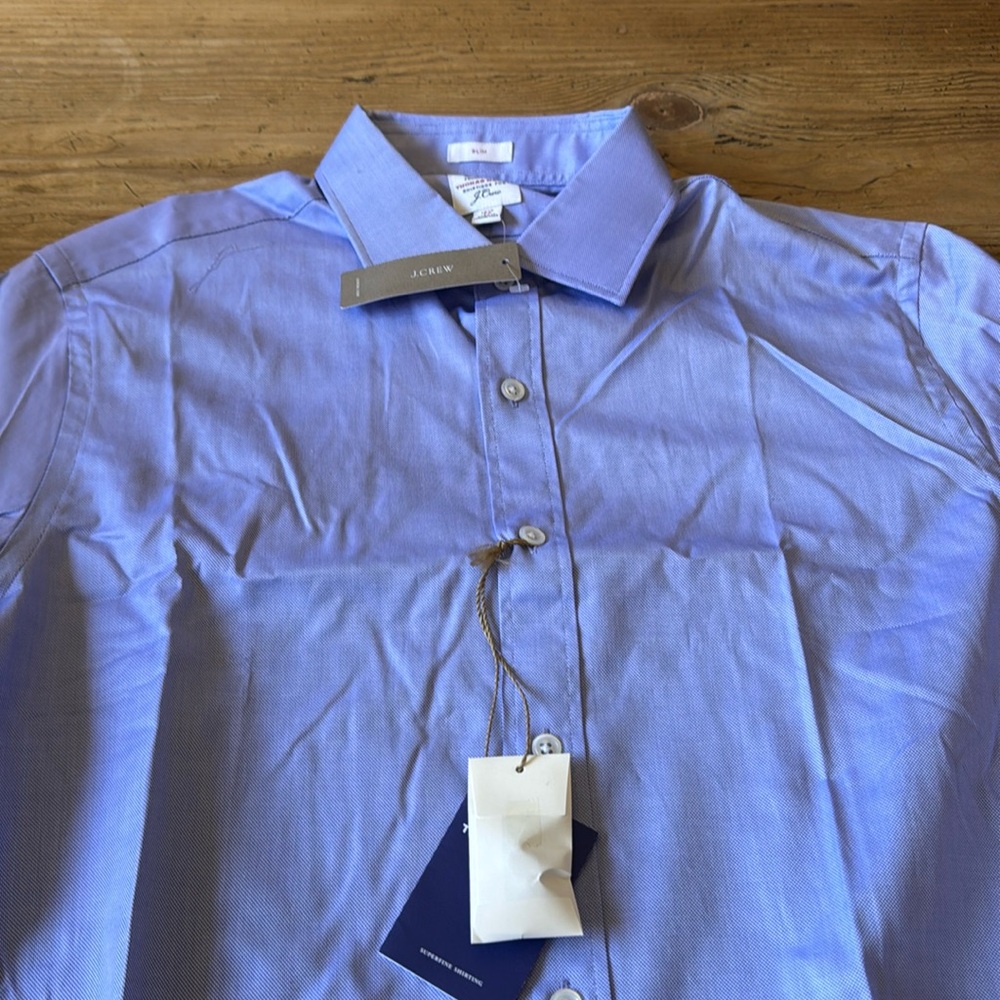 J Crew dress shirt by Thomas Mason Slim sleeve 35